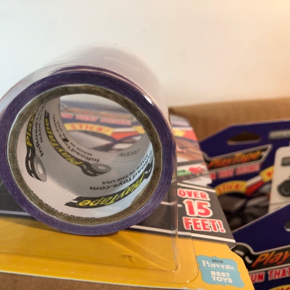 FULL CASE LOT!(12) InRoad Play Tape Purple Road 2" x 15 feet ea. For Hot Wheels - Picture 6 of 11